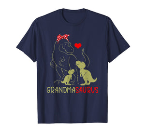 Grandmasaurus T Shirt T Rex Grandma Saurus Dinosaur Women Mo