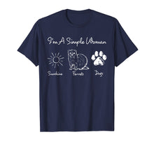 Load image into Gallery viewer, I'm a simple woman - Ferrets &amp; Dogs shirt
