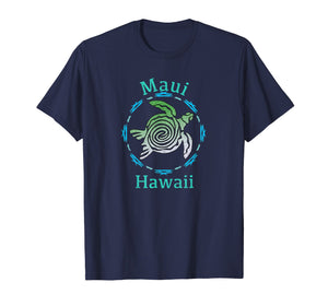 Maui T-Shirt Vintage Tribal Turtle Gift TShirt