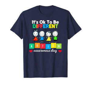 It's Ok To Be Different Shirt - Autism Awareness Day Shirt