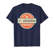 Load image into Gallery viewer, Mens Granddad Funny Number 1 Vintage Fathers Day Shirt
