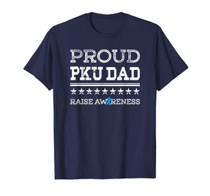 Mens PKU Awareness Proud Dad Stars & Stripes T Shirt for Men