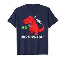 Load image into Gallery viewer, I Am Unstoppable - Funny T-rex Dinosaur Xmas T-Shirt
