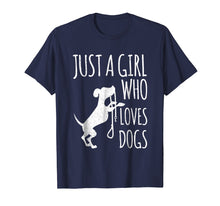 Load image into Gallery viewer, Just a Girl Who Loves Dogs Dog Lover T-shirt Gift
