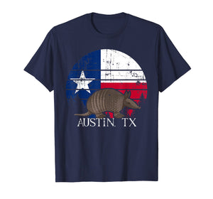Austin TX Armadillo State Flag Texas Pride shirt T-Shirt
