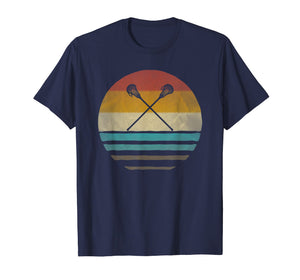 Lacrosse Shirt Retro Vintage 70s Silhouette Distressed Gift
