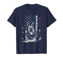 Load image into Gallery viewer, Blue Line K9 American USA Flag German Shepherd Police Shirt
