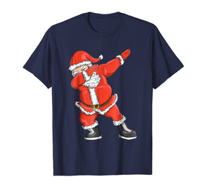 Dabbing Santa T-Shirt - Funny Santa Claus Christmas Tshirt