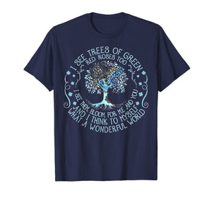 And I Think To Myself What A Wonderful World T-shirt, Hippie