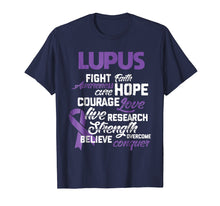 Load image into Gallery viewer, Lupus Awareness Shirts Believe Wear Purple Ribbon Gifts
