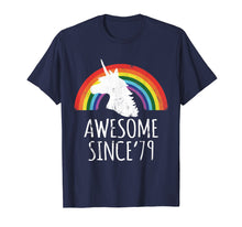 Load image into Gallery viewer, 40th Birthday 40 Years Old Unicorn Awesome Since 1979 Shirt
