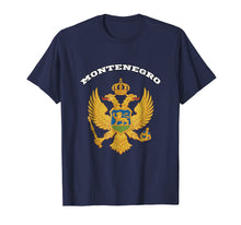 Load image into Gallery viewer, Montenegro T-shirt Coat of arms Tee Flag souvenir Podgorica
