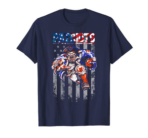 Loves football-New England Fans Patriot Football Shirt Flag