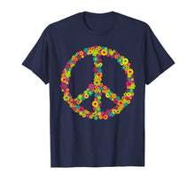 Load image into Gallery viewer, Peace Sign TShirt Love flower Retro Gift 50s 60s 70s 80s 90s
