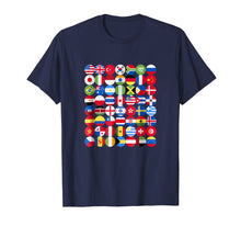 Load image into Gallery viewer, International World Flags T-shirt Flags World Map
