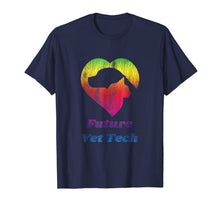 Load image into Gallery viewer, Future Vet Tech T-Shirt - Worn Distressed Rainbow Look
