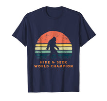 Load image into Gallery viewer, Hide and Seek World Champion T-Shirt Retro Bigfoot Vintage
