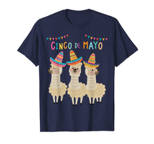 Load image into Gallery viewer, No probLlama Cinco De Mayo Shirt Funny Llama Mexican 5th May
