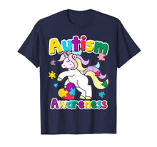 Load image into Gallery viewer, Autism Awareness T-Shirt Unicorn Puzzle Pieces Horse Gift
