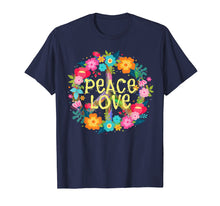Load image into Gallery viewer, Peace Love T-Shirt Hippie Costume Tie Die 60s 70s
