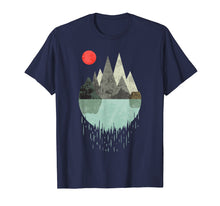 Load image into Gallery viewer, Tshirt - Geometric Graphic design - Mountains Lake Sun
