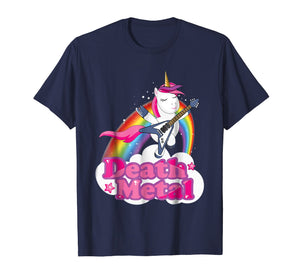 Funny Heavy Death Metal Unicorn T-Shirt For Men Woman Kids