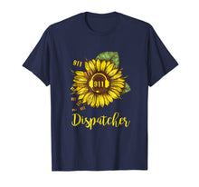 Load image into Gallery viewer, Dispatcher shirt- 911 Dispatcher Sunfower T-shirt
