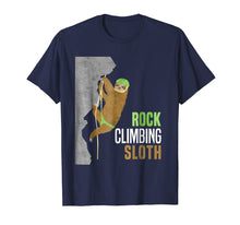 Load image into Gallery viewer, Rock Climbing Sloth Rock Climbers Funny Gift Cute T Shirt
