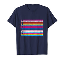 Load image into Gallery viewer, Human Lesbian Bisexual Transgender Pansexual LGBT Flag Shirt
