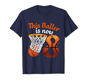 8th Birthday Basketball T-Shirt Funny 8 Years Old Kids Gift