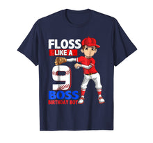Load image into Gallery viewer, 9 Year Old Birthday Baseball T Shirt 9th Boy Gift
