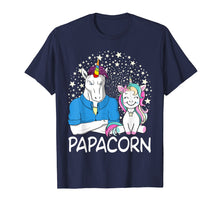 Load image into Gallery viewer, Mens Papacorn Unicorn Dad And Baby daddy Fathers Day T-Shirt
