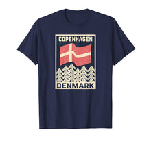 Load image into Gallery viewer, Copenhagen Denmark TShirt - Danish Flag Vintage Tee
