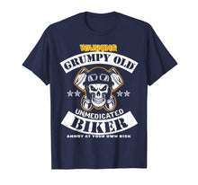 Load image into Gallery viewer, Biker Grumpy Old Unmedicated Biker Warning Custom Tshirt
