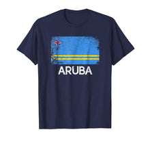 Load image into Gallery viewer, Aruban Flag T-Shirt | Vintage Made In Aruba Gift
