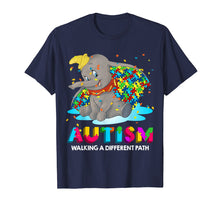 Load image into Gallery viewer, Elephant Autism Walking A Different Path T-shirt Gift
