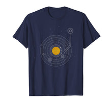 Load image into Gallery viewer, Vinyl Record Solar System Space T-Shirt
