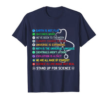 Load image into Gallery viewer, Earth is not flat Vaccines work T-shirt
