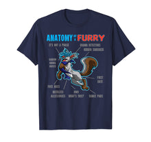 Load image into Gallery viewer, Furry shirt - Anatomy of a Furry - cartoon wolf shirt

