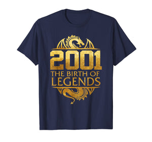2001 The Birth Of Legends Gift For 18 Yrs Years Old 18th