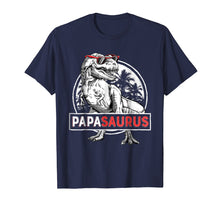 Load image into Gallery viewer, Papasaurus T shirt T rex Papa Saurus Dinosaur Men Dad Daddy
