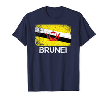 Load image into Gallery viewer, Bruneian Flag T-Shirt | Vintage Made In Brunei Gift
