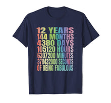 Load image into Gallery viewer, Kids 12 Years Old 144 Months TShirt 12th Birthday Gift Ideas
