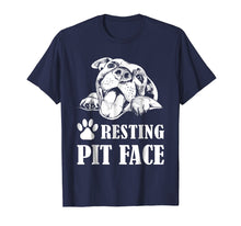 Load image into Gallery viewer, Funny Dog Pitbull Resting Pit Face T-Shirt
