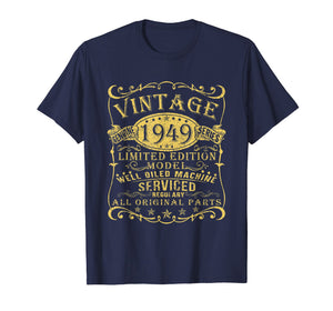 1949 Vintage 70th Birthday All Original Parts Gift T Shirt