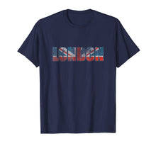 Load image into Gallery viewer, London Flag Retro Vintage Souvenir Distressed Gift T-Shirts
