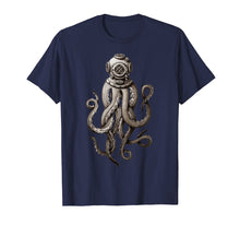 Load image into Gallery viewer, Retro SCUBA Deep Sea Octopus Release the Kraken T-shirt
