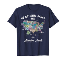 Load image into Gallery viewer, US National Parks Map T-Shirt
