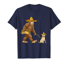 Load image into Gallery viewer, Bigfoot Taco Sombrero labrador Dog Cinco de Mayo T-shirts

