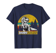 Load image into Gallery viewer, Daddysaurus T Shirt T Rex Daddy Saurus Dinosaur Mom Dad
